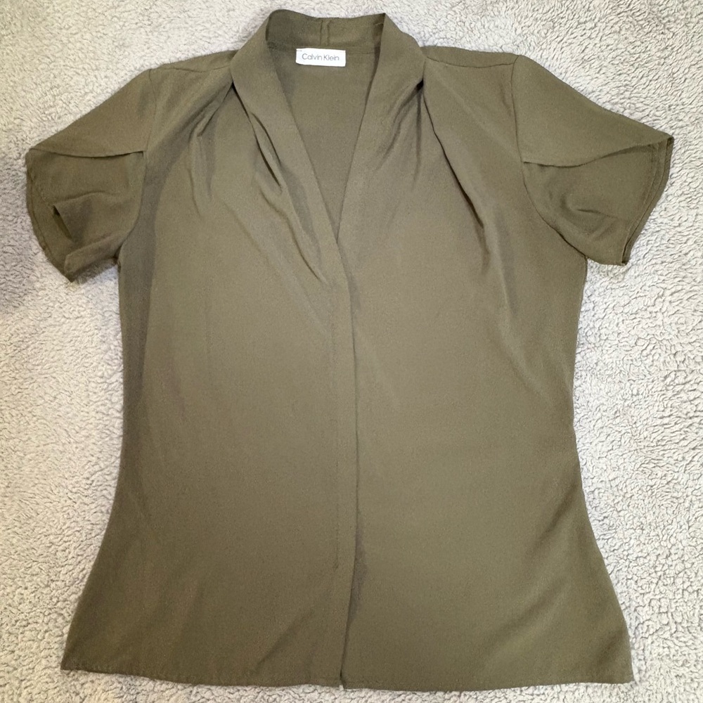 Calvin Klein Women's Olive Blouse